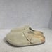 Birkenstock Boston Men's Size EU 44 US 11 Soft Footbed Taupe Suede Leather Mule