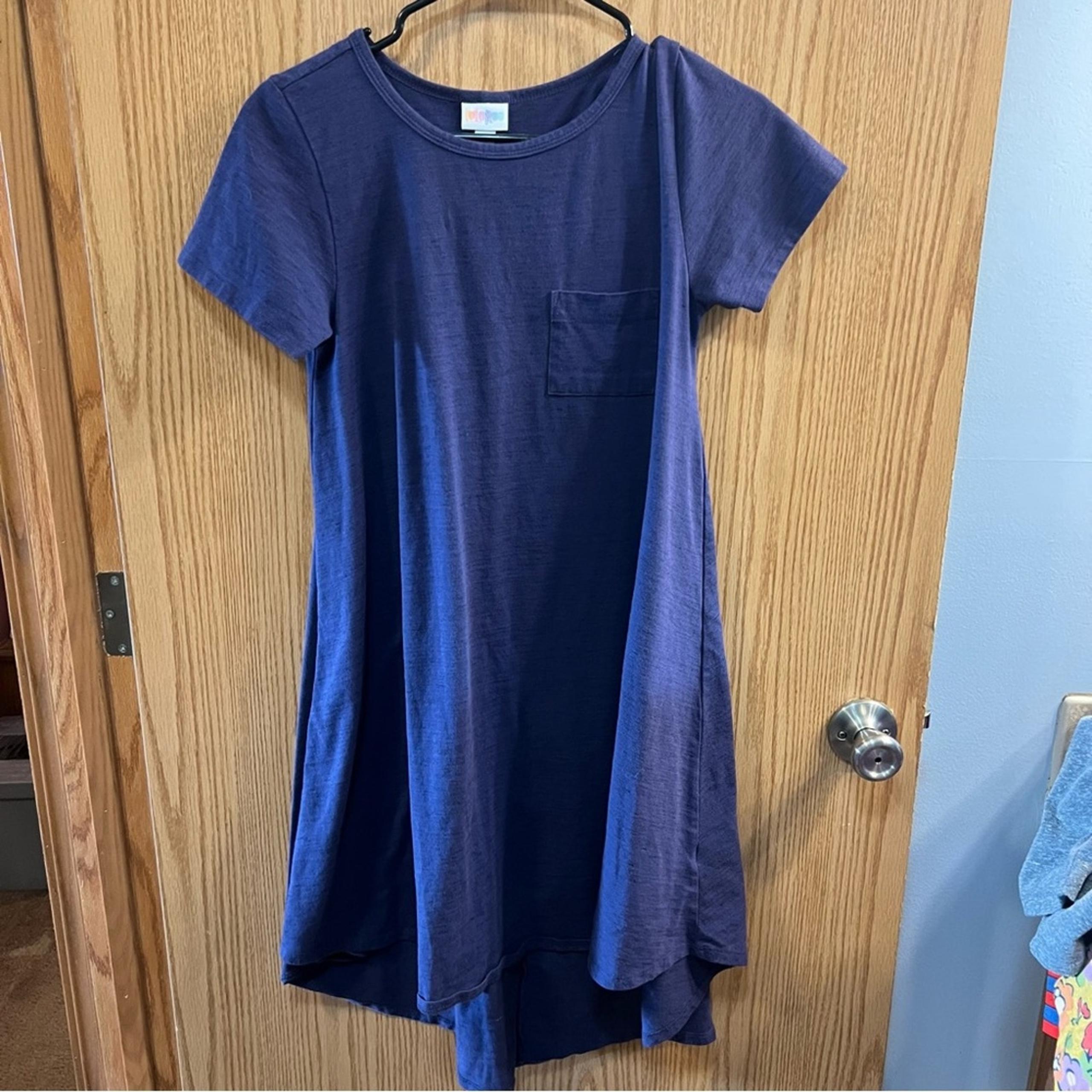 Lularoe Purple Space Dye Carly High Low Dress Women's Size XXS ( 00 - 0 )