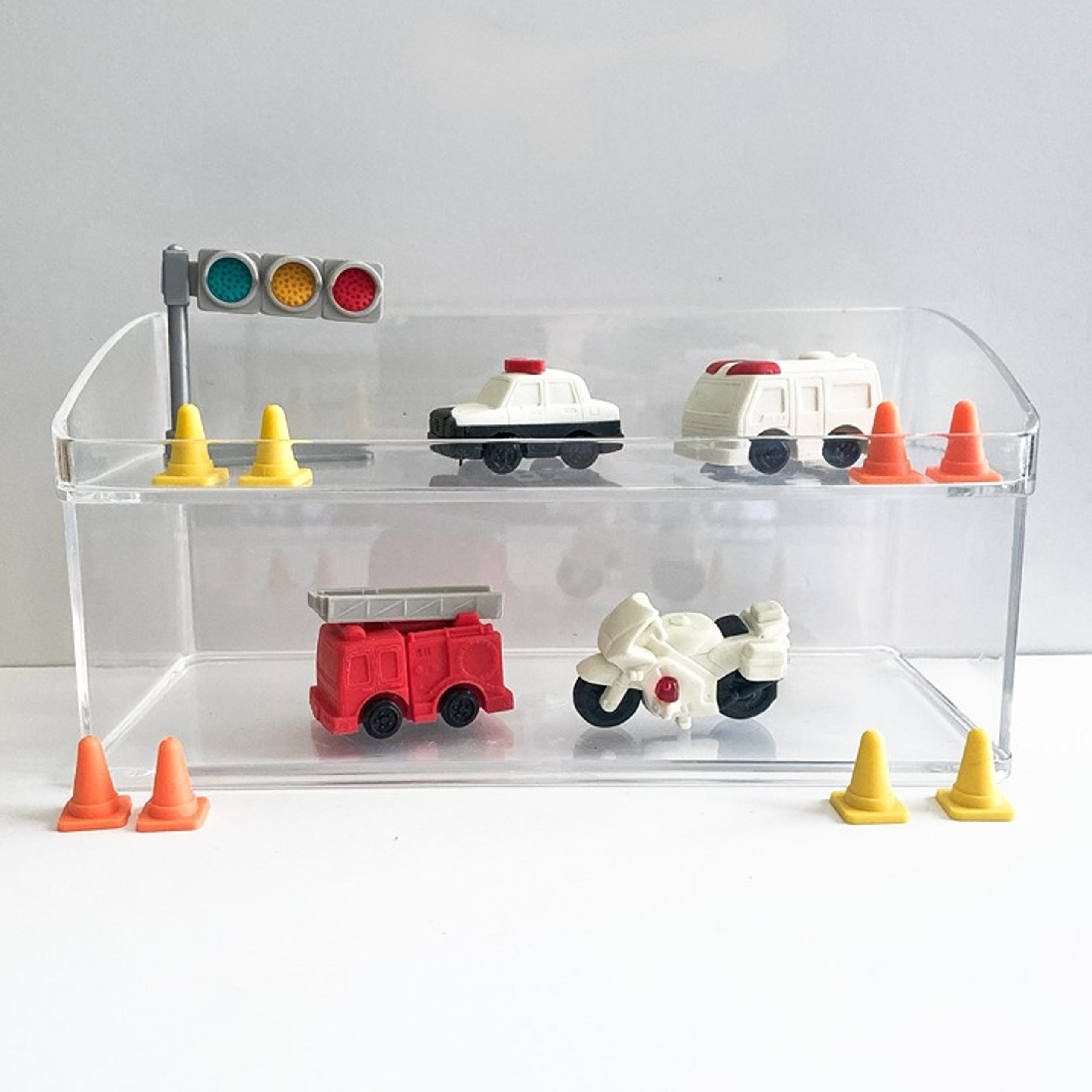 Lot of Mini Traffic & Emergency Vehicle Themed Erasers | Iwako & Similar Styles