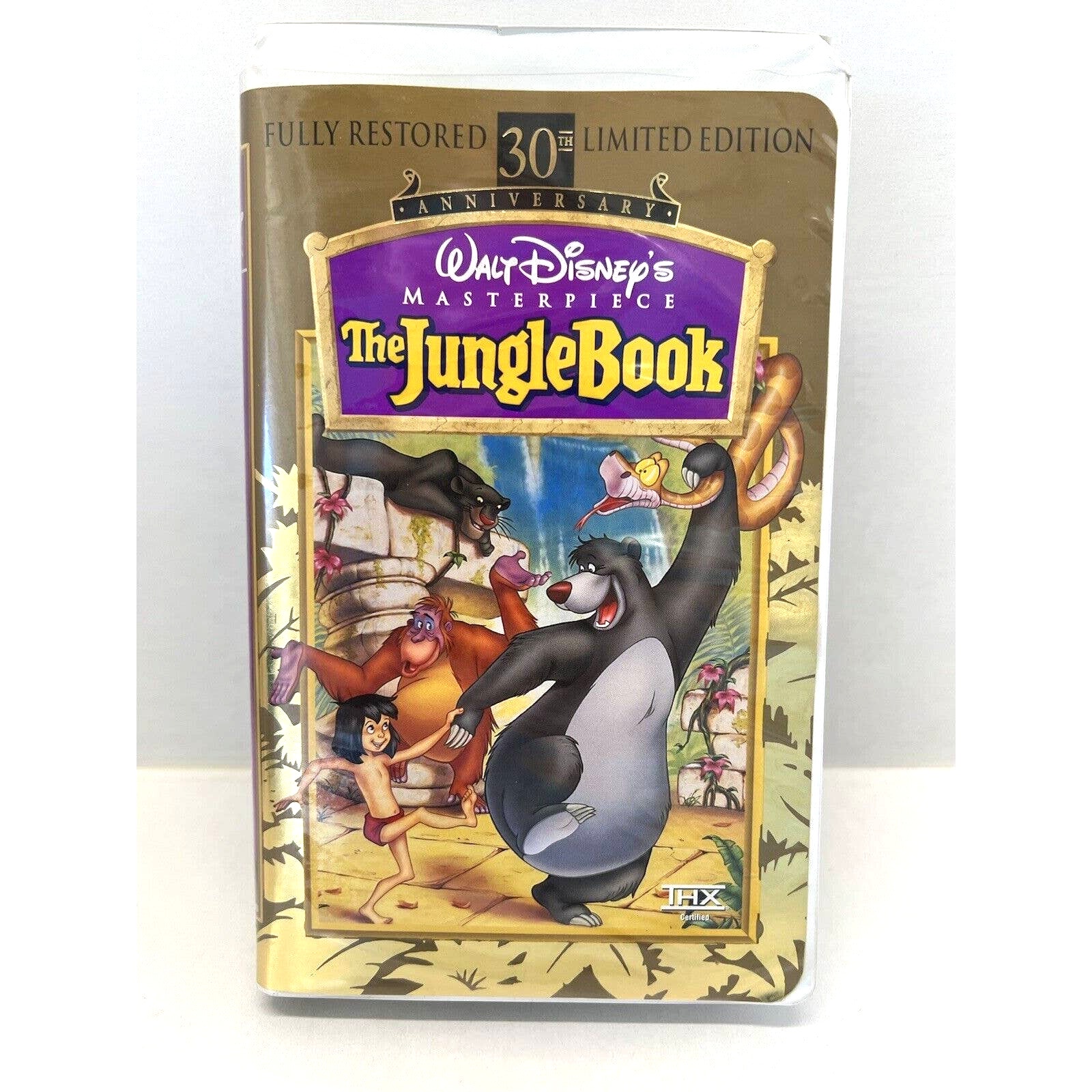 The Jungle Book (VHS, 1997, 30th Ann Lim Ed) Fully Restored
