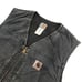 VINTAGE CARHARTT V13 SHERPA LINED VEST 2XL TALL XXL GRAY CANVAS DUCK ZIP UP USA