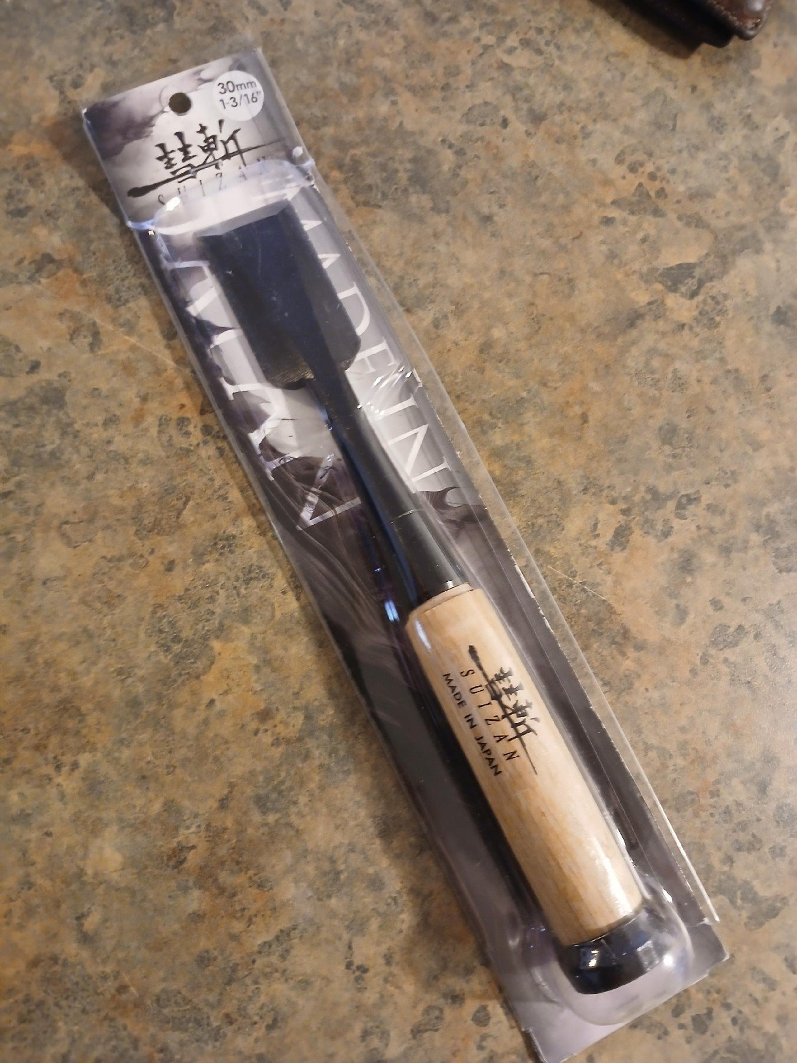 SUIZAN Japanese Wood Chisel 1-3/16 Inch (30mm) Professional Wood Chisels