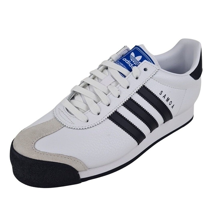 adidas Originals Samoa Leather Casual Sneakers Men White/Black SZ 8.5