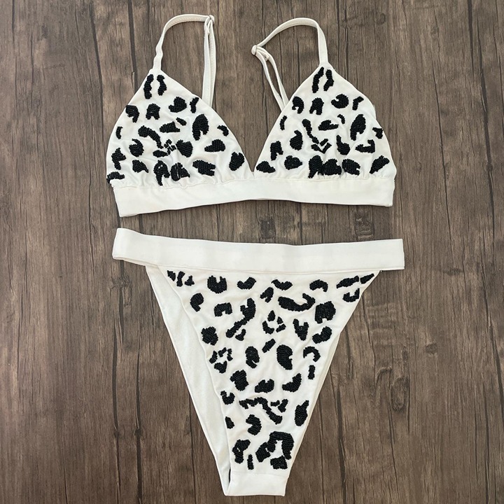 Oceanus Swimwear - Wilhelmina White Bikini