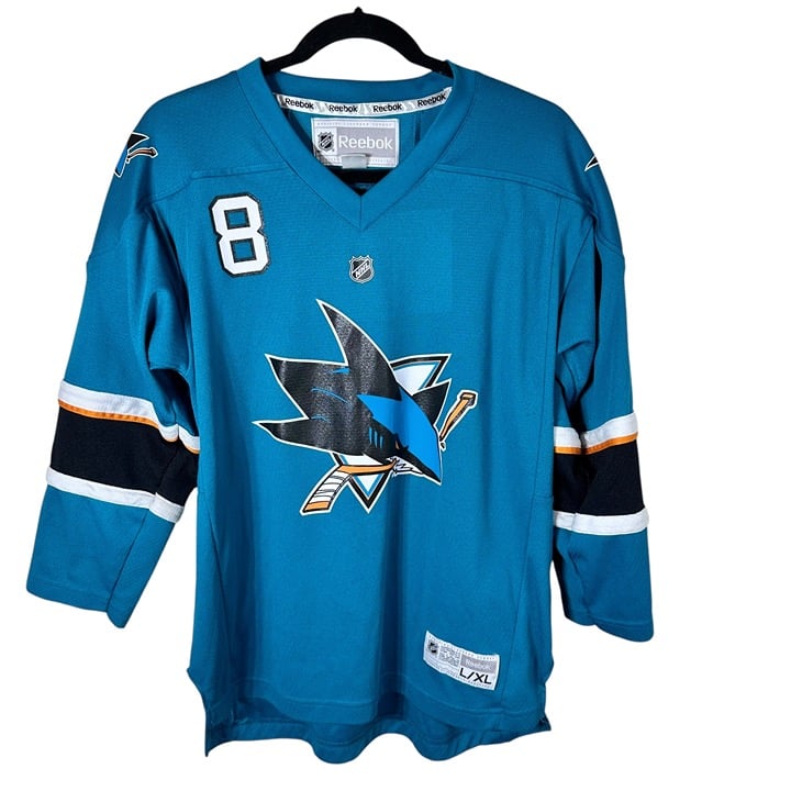 San Jose Sharks Joe Pavelski Reebok Hockey Jersey Size Youth Large/XL 14-16