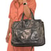 Levenger Leather Laptop Bag Black Padded Sleeve Shoulder Strap Handles Briefcase