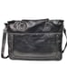 Levenger Leather Laptop Bag Black Padded Sleeve Shoulder Strap Handles Briefcase