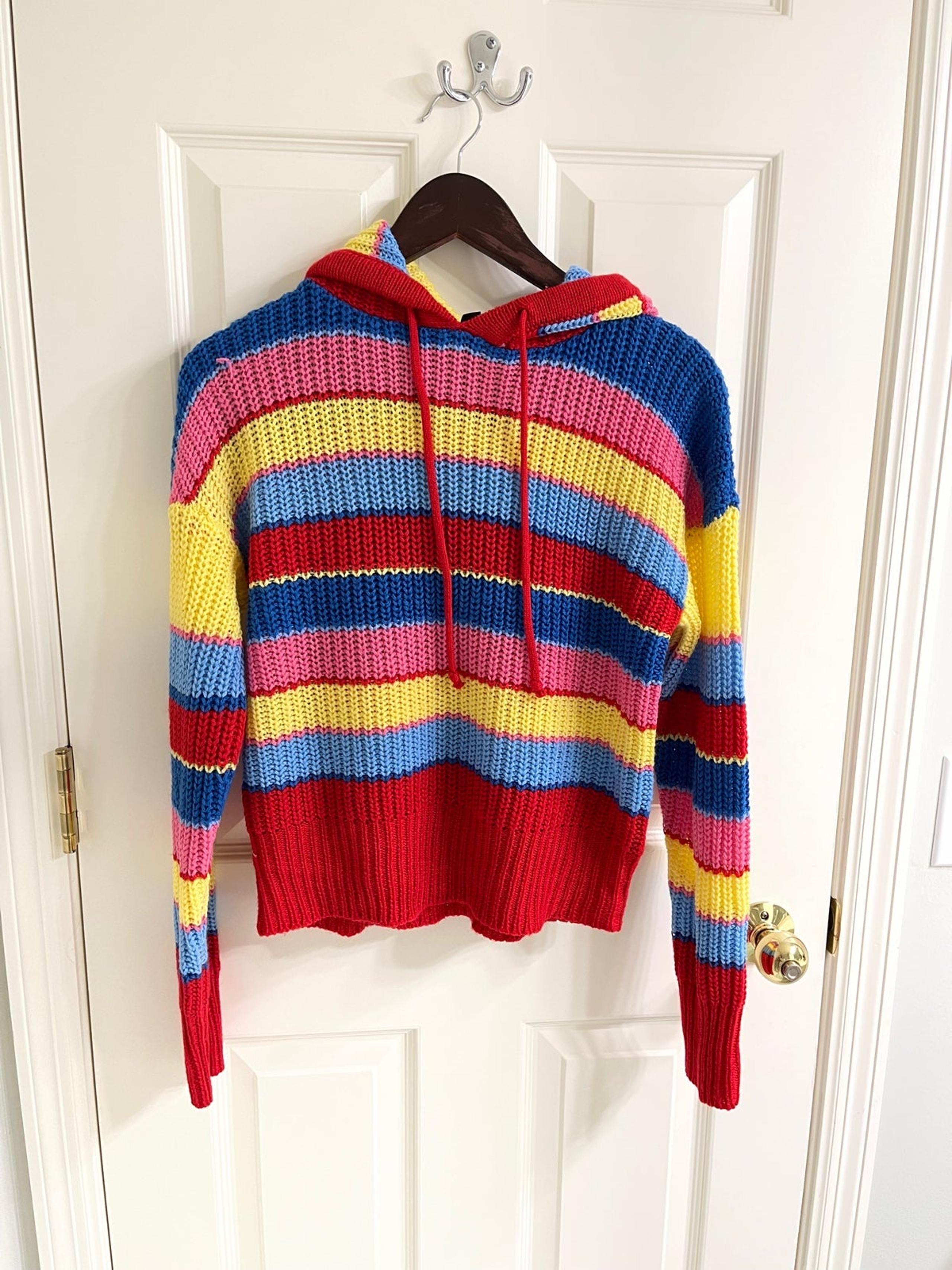 Derek Heart Rainbow Sweater - Size M