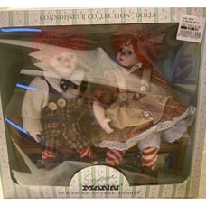 Raggedy Ann & Andy Porcelain Dolls, SEYMOUR MANN, Connoisseur Collection