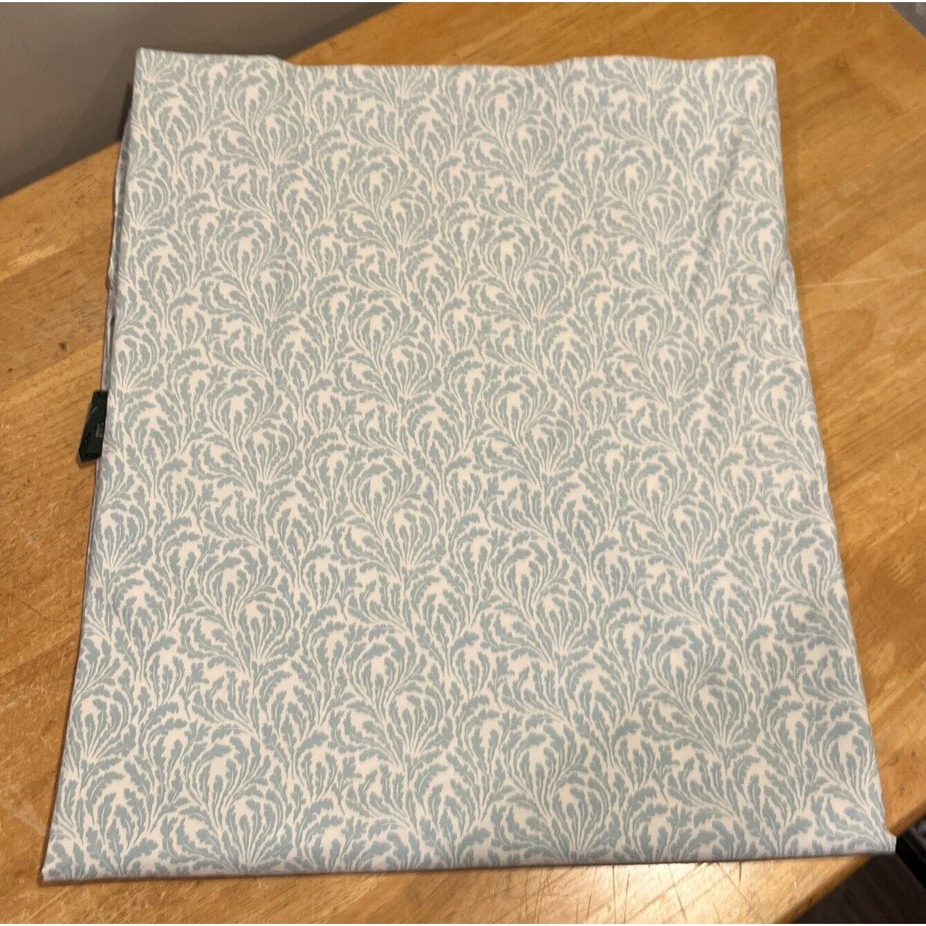 Lauren Ralph Lauren Light Blue Oak Leaf Full Flat Sheet 100% Cotton Vintage