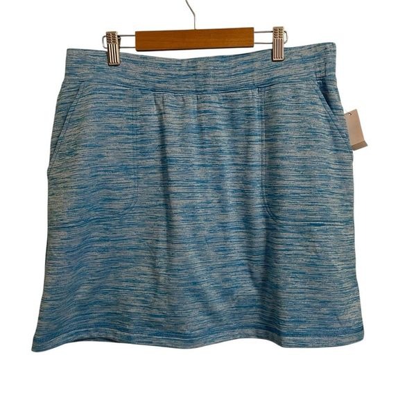T by Talbots Blue Silver Tennis Pickleball Skort Size 1X NWT