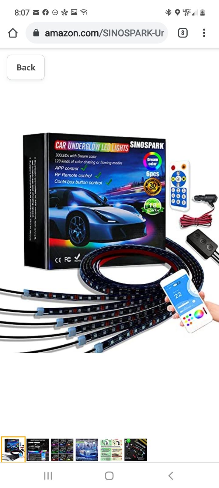 Car underglow lights
