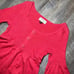 2000s Y2k Sonoma Coral Babydoll Bell Sleeve Sweater Top Womens Size Small