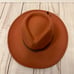 Altar'd State Double Band Wide Brim Hat in Rust NWT