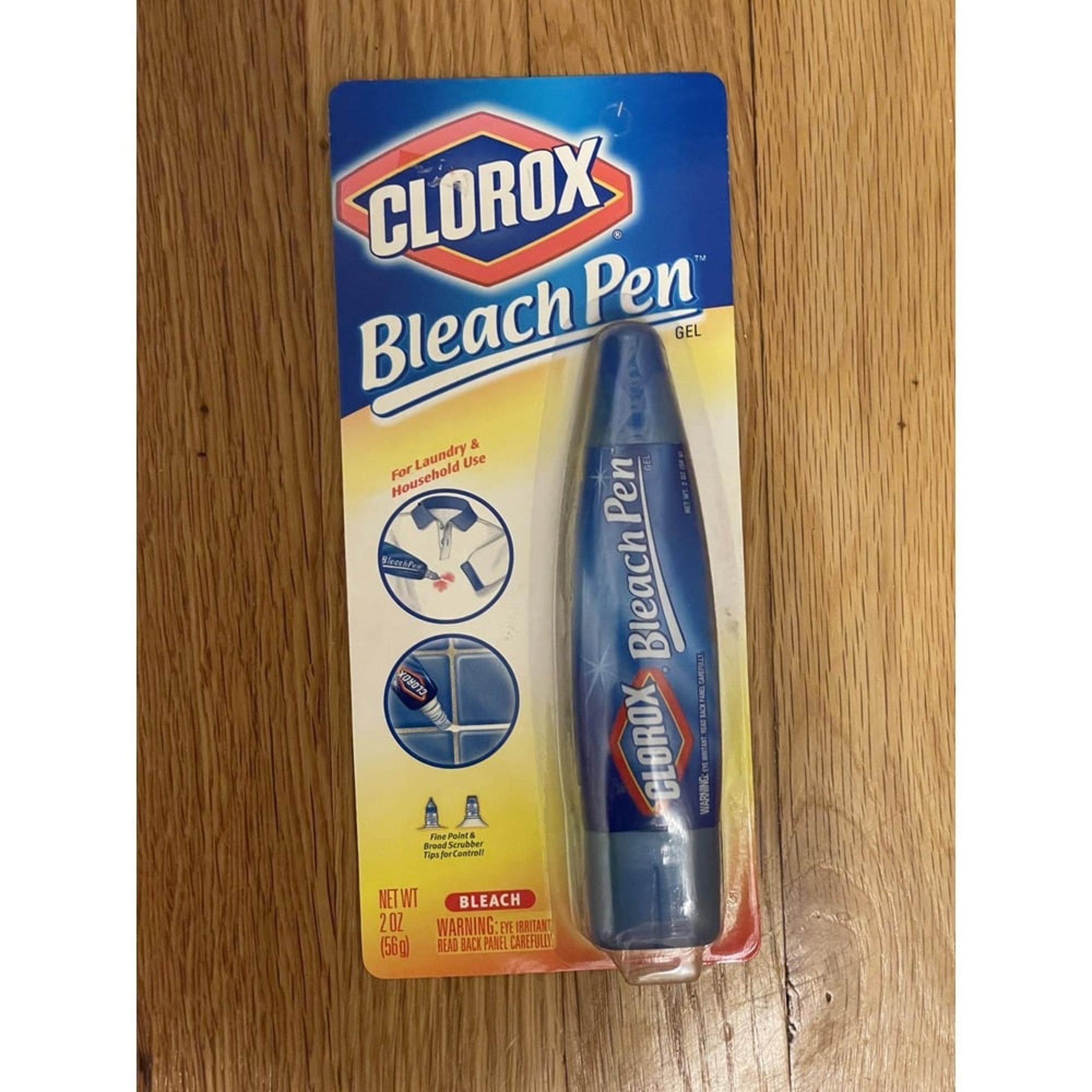 Clorox Bleach Pen Gel Dual Tips New Sealed 2002 Laundry Cleaning Home 2.0 fl oz