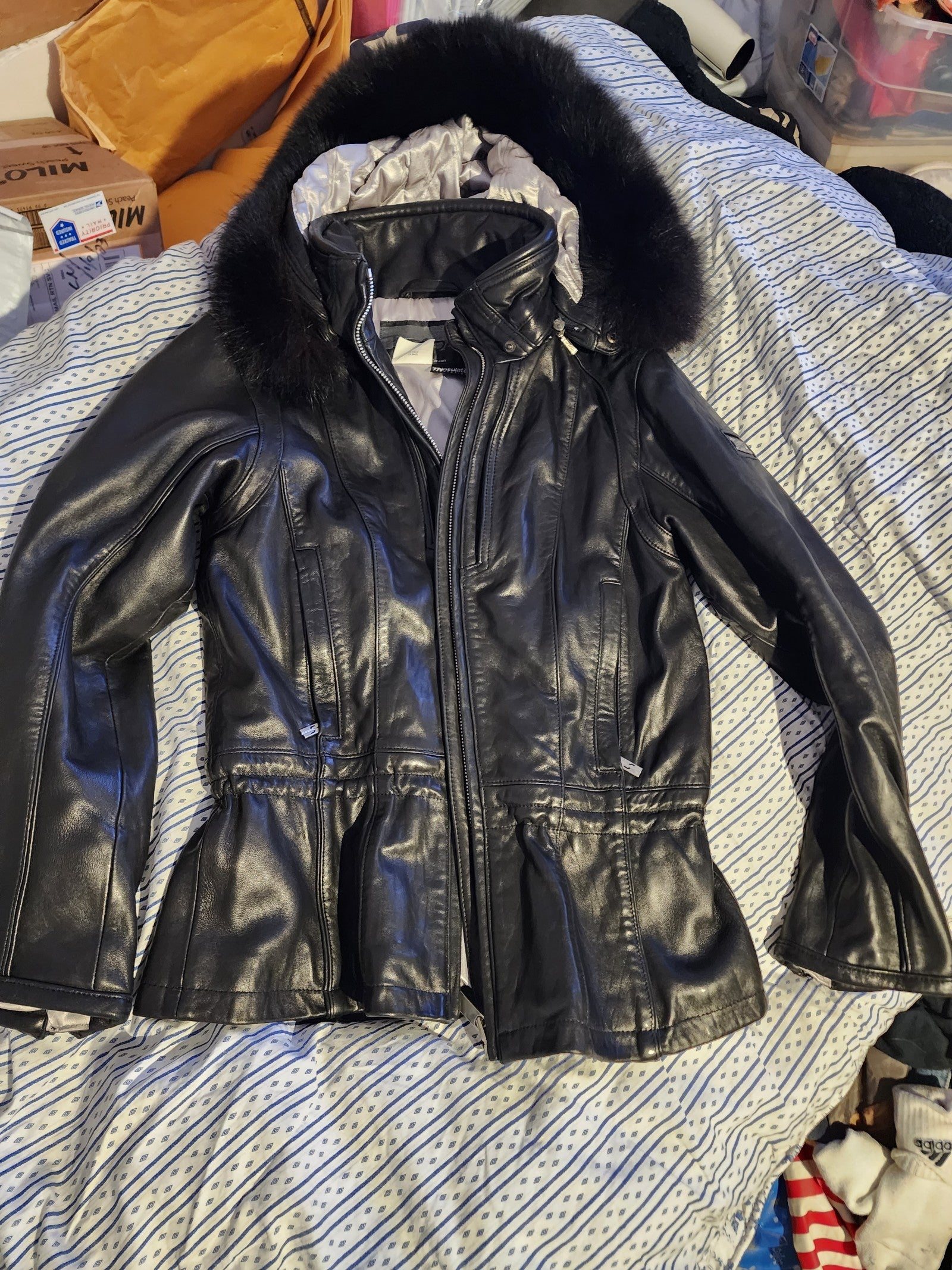 Spyder lamb skin womens jacket m