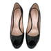 Casadei Black Patent Leather Peep-toe Stiletto Platform Pumps Sz 8.5