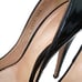 Casadei Black Patent Leather Peep-toe Stiletto Platform Pumps Sz 8.5