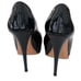 Casadei Black Patent Leather Peep-toe Stiletto Platform Pumps Sz 8.5