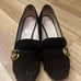 Gucci Fringe Moccasins Black 5cm Heel