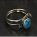 VINTAGE STERLING SILVER SOUTHWESTERN DORIS TURQUOISE RING