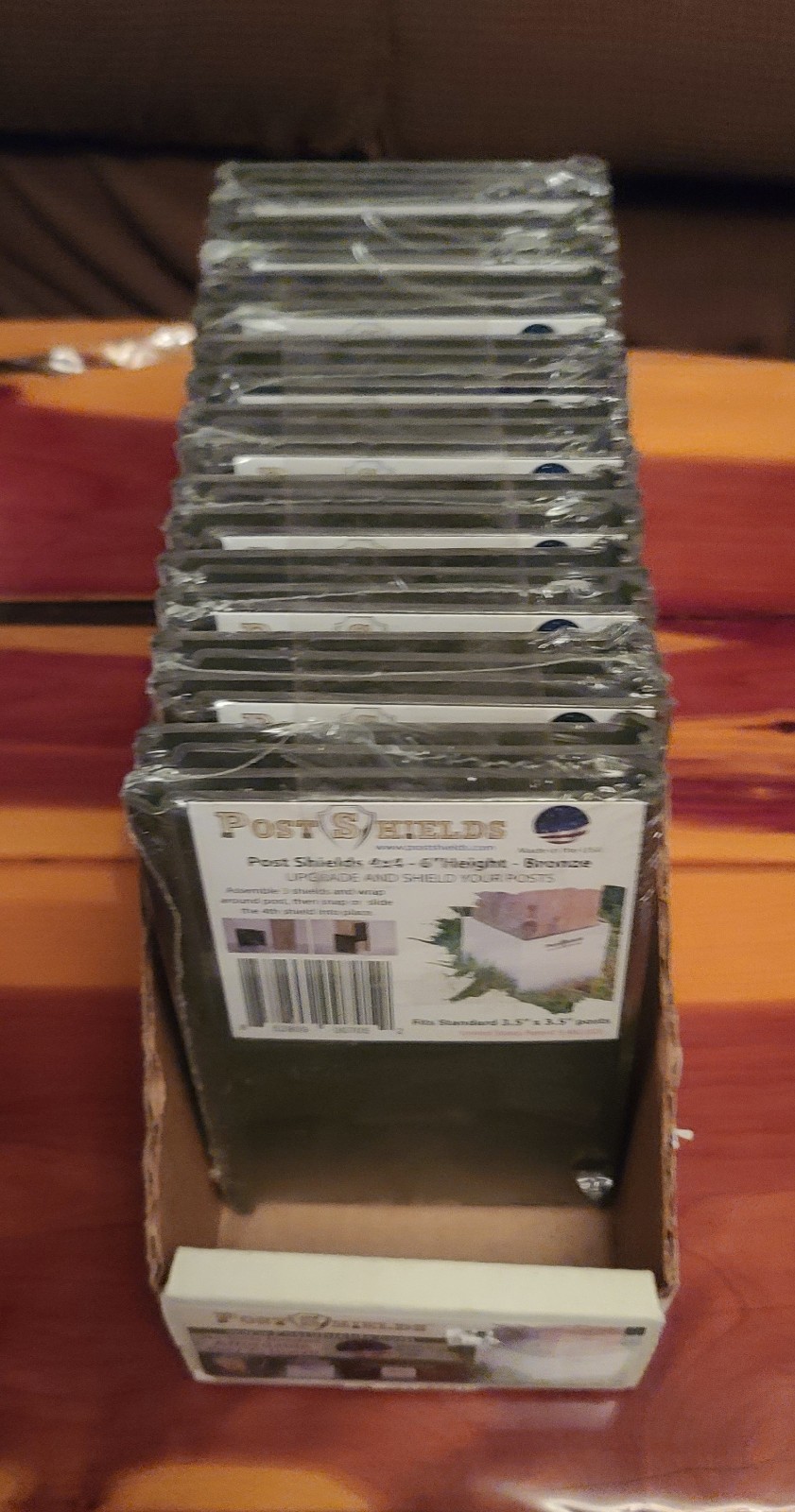 9 Pack, Post Shields Post Sleeve Post Protector 4x4 (3.5 x3.5 ) - 6 H