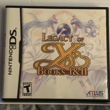 Nintendo DS Legacy of Ys Book I & II case, cover, manual & insert only no game