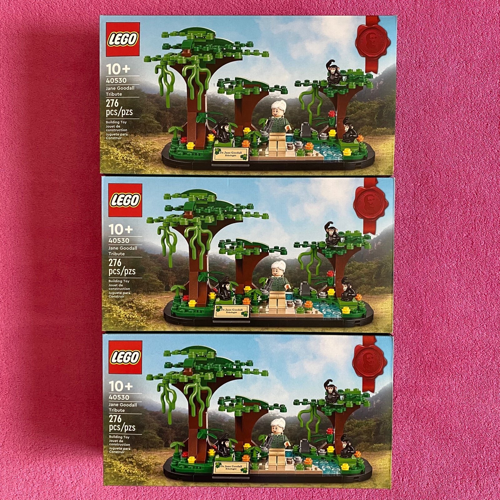 3X Lego 40530 Jane Goodall Tribute