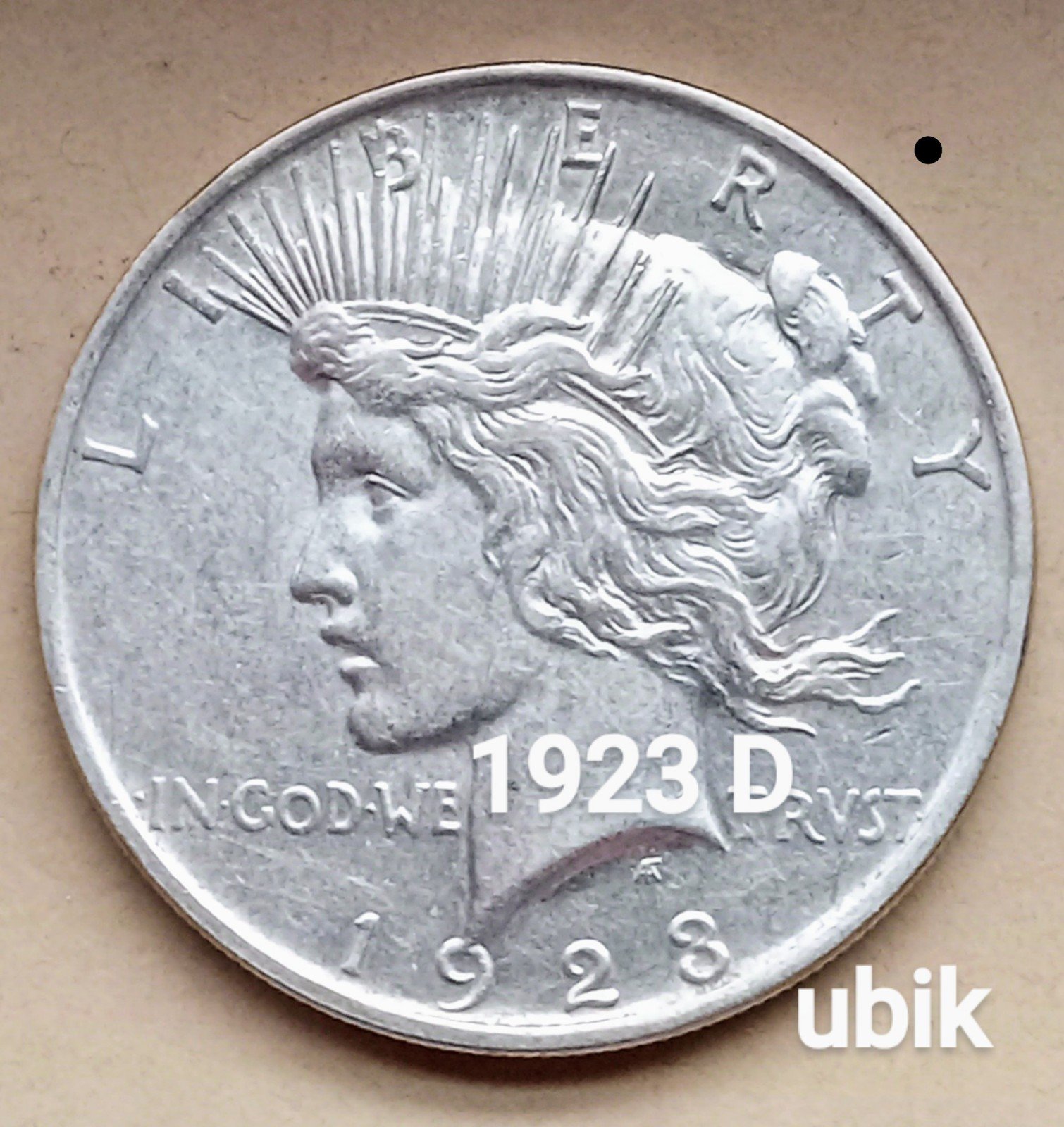 1923 D Peace Silver Dollar • .900 Silver • AU *pd232