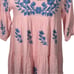 J.Marie Madeline Pink Embroidered Boho Swing Mini Dress Size Small