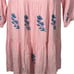 J.Marie Madeline Pink Embroidered Boho Swing Mini Dress Size Small