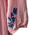 J.Marie Madeline Pink Embroidered Boho Swing Mini Dress Size Small