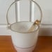 Vintage Art Murano Made in Italy Designed by M Valenti Ice Bucket With Tongs