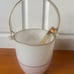 Vintage Art Murano Made in Italy Designed by M Valenti Ice Bucket With Tongs