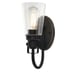 Westinghouse Indoor Single Light Fixture Oil Rubbed Bronze Seeded Glass 65745