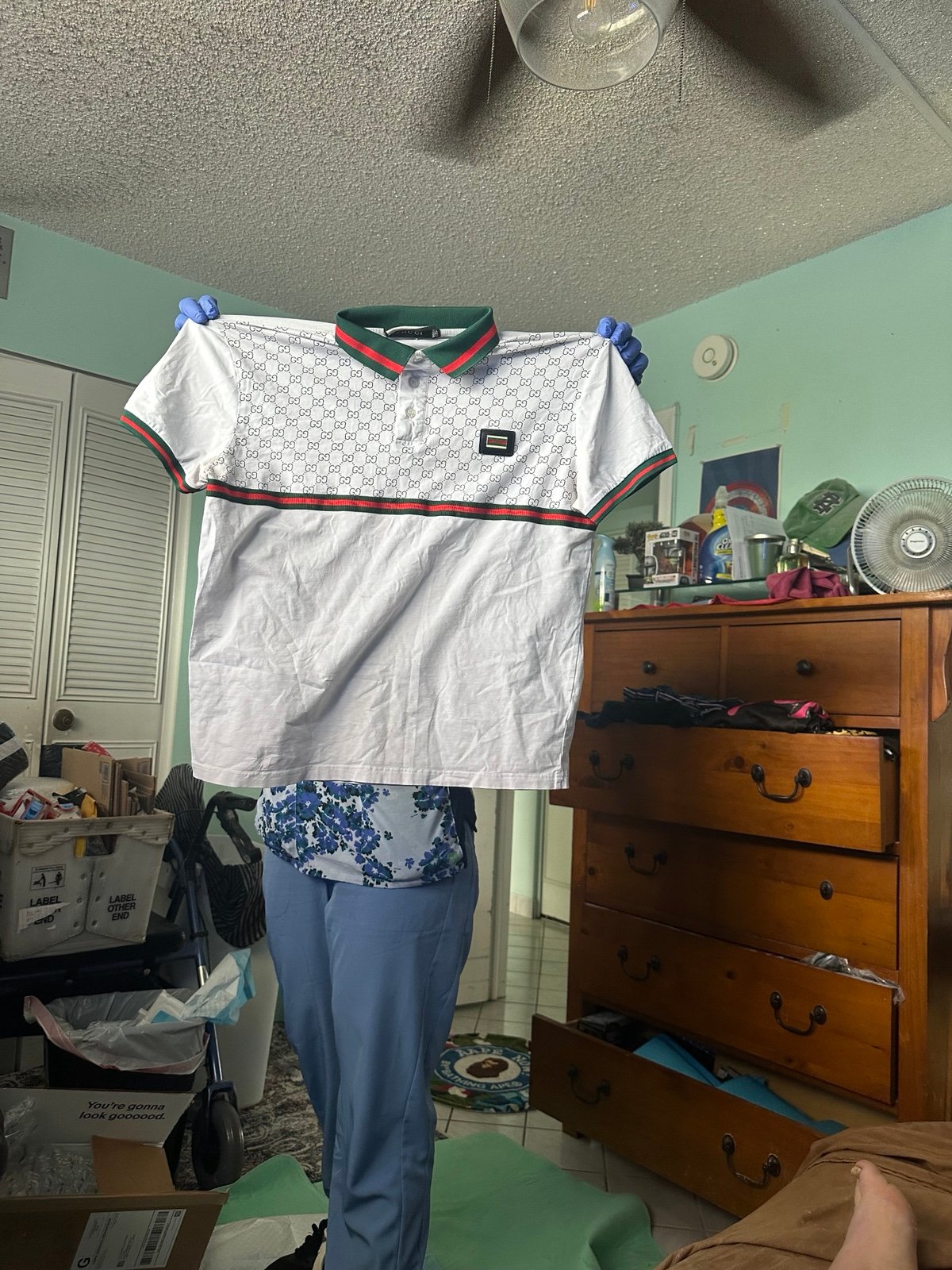 Gucci gg interlocking polo size xxl youth
