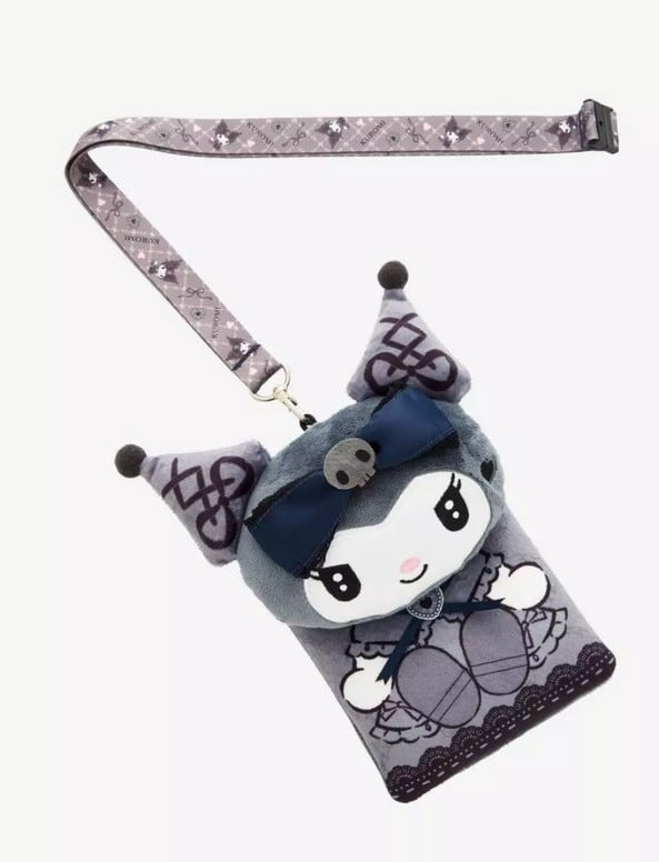 New Sanrio Kuromi Lolita Plush Lanyard