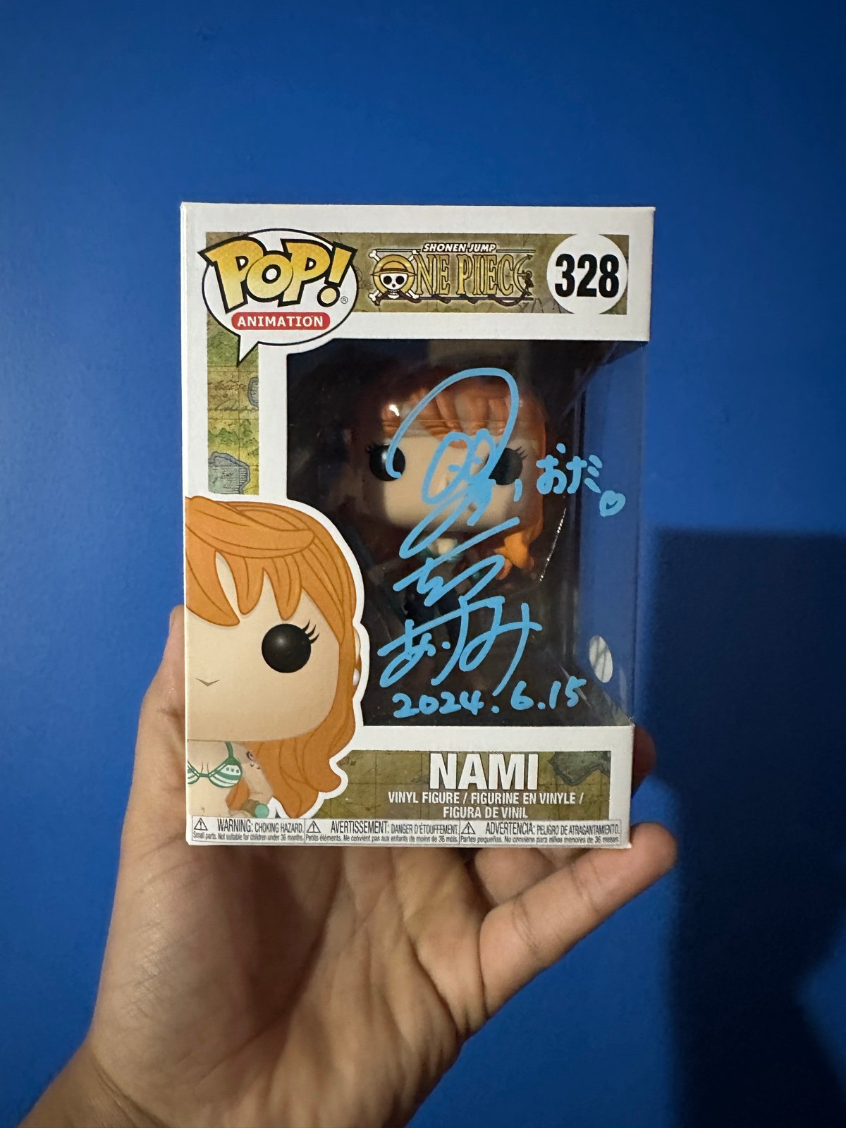 Nami funko pop Japanese signed