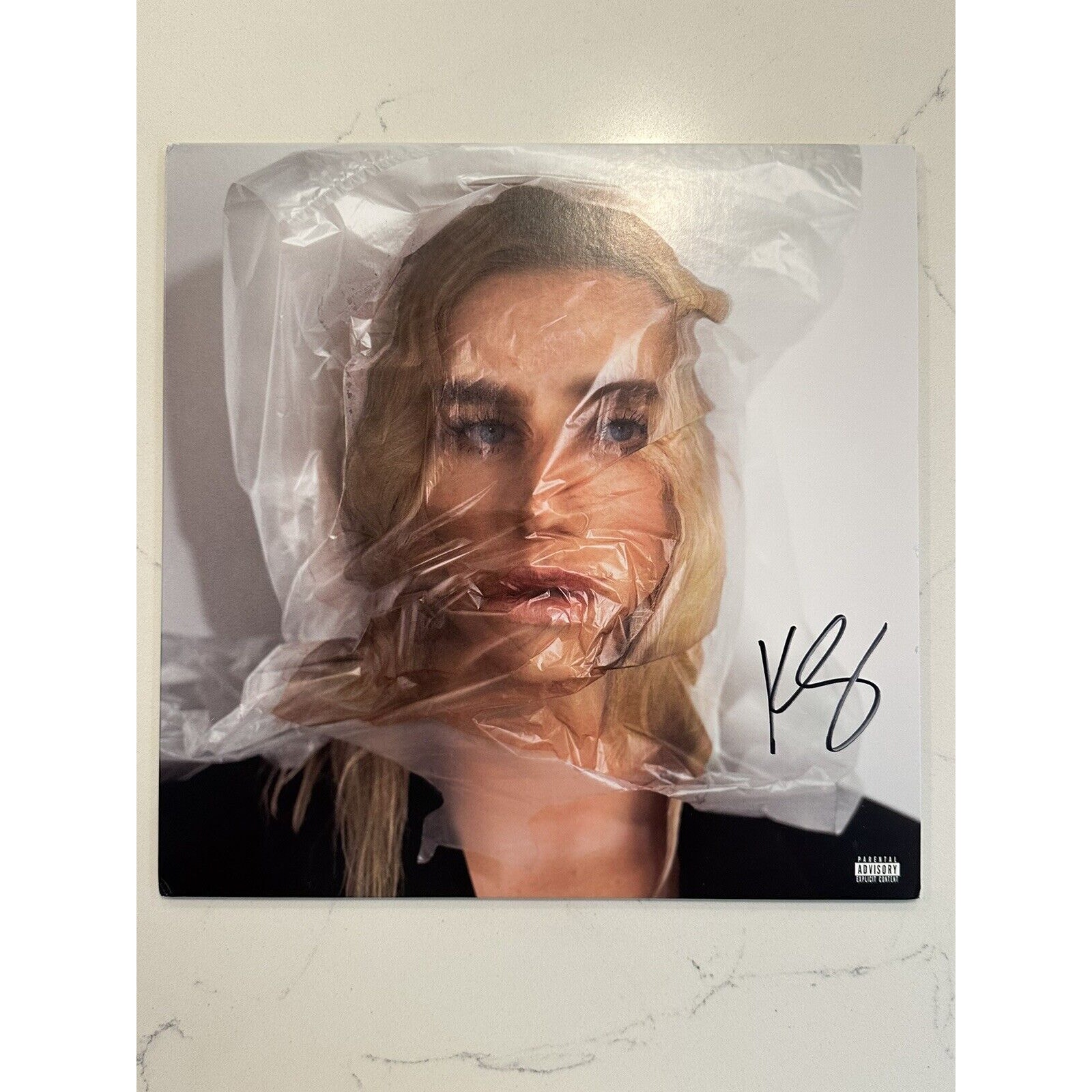 Kesha Signed Autographed Gag Order Sea Glass Green Vinyl LP