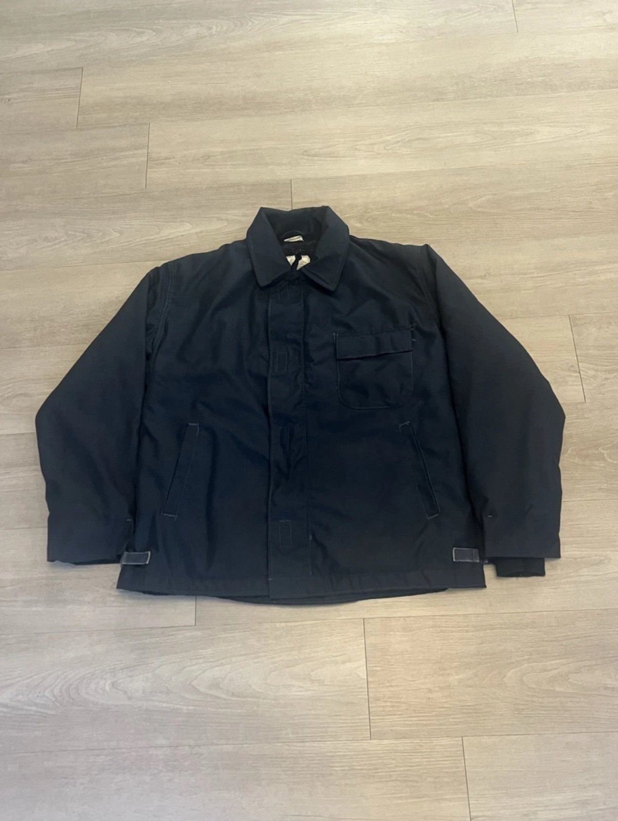 Vintage US Military Blue Flame Resistant Class 1 Deck Cold Weather Jacket
