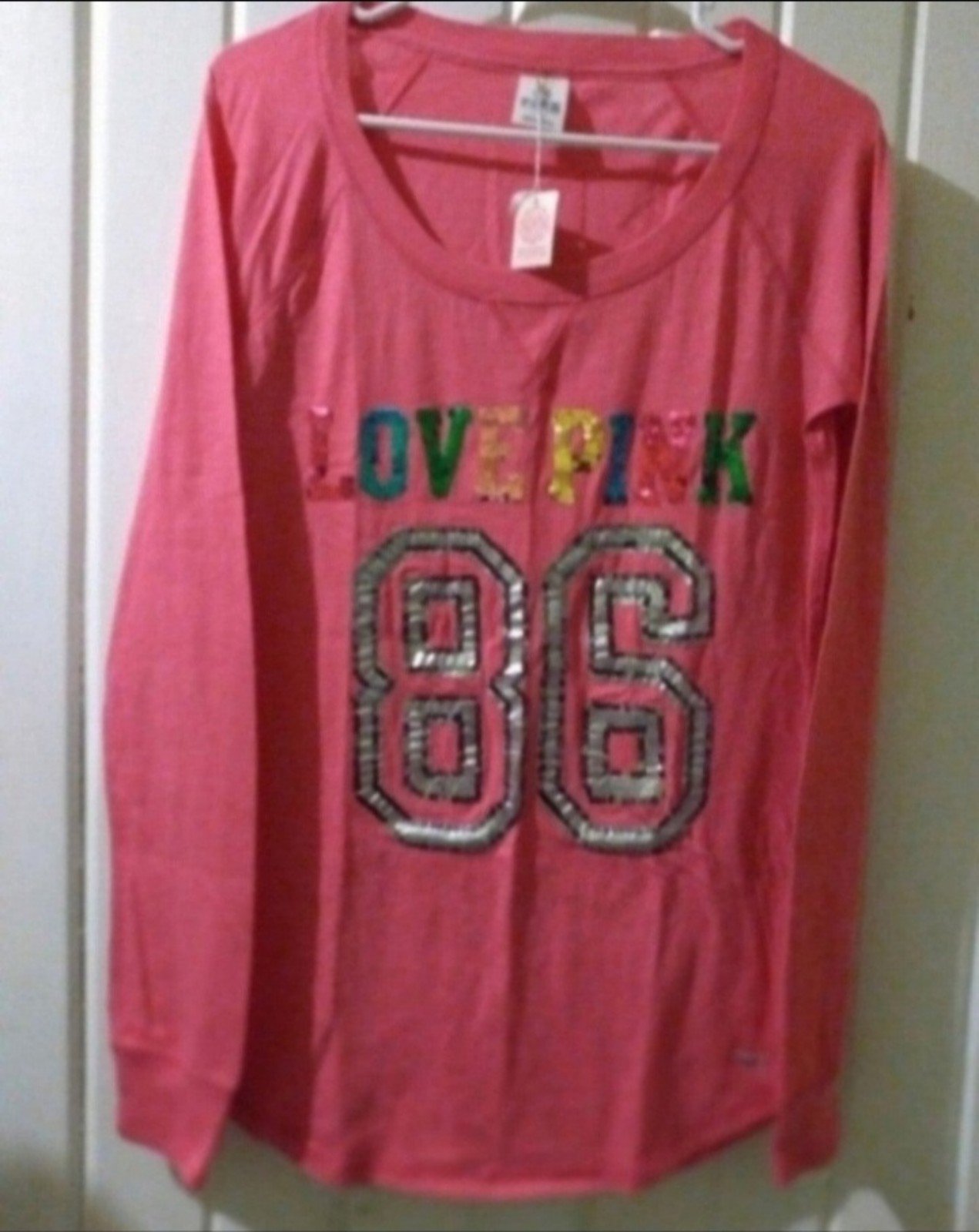 VS PINK bling vintage tee-medium **NEW**