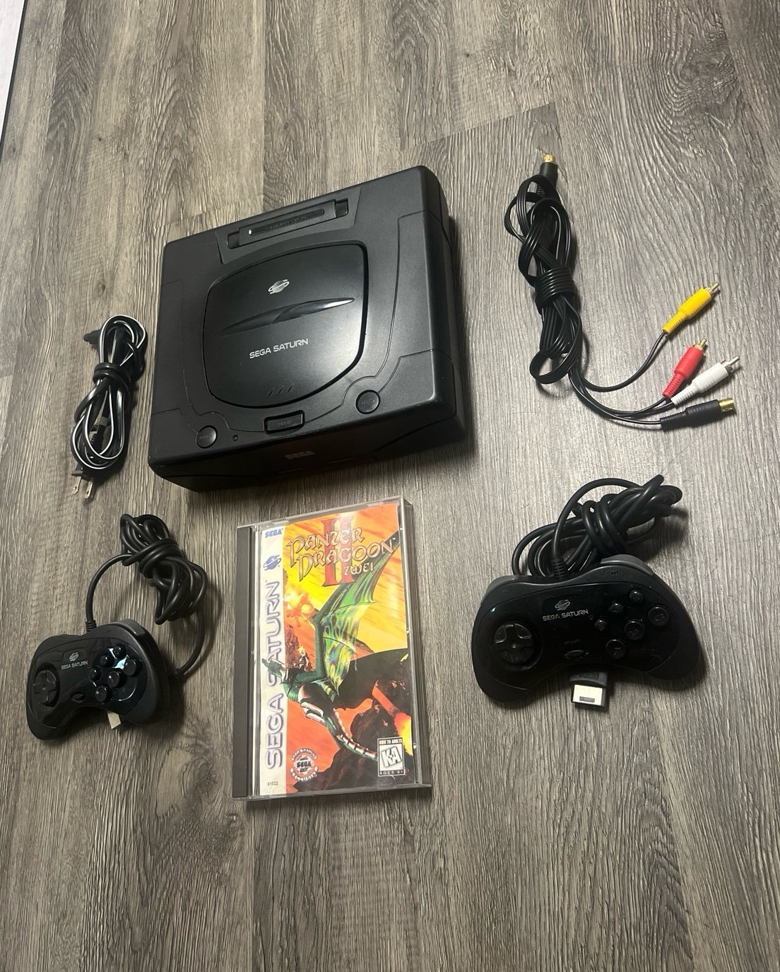 Sega Saturn with 1 game & 2 controllers bundle