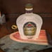 Crown Royal Bottle Lamp on Cedar