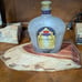 Crown Royal Bottle Lamp on Cedar
