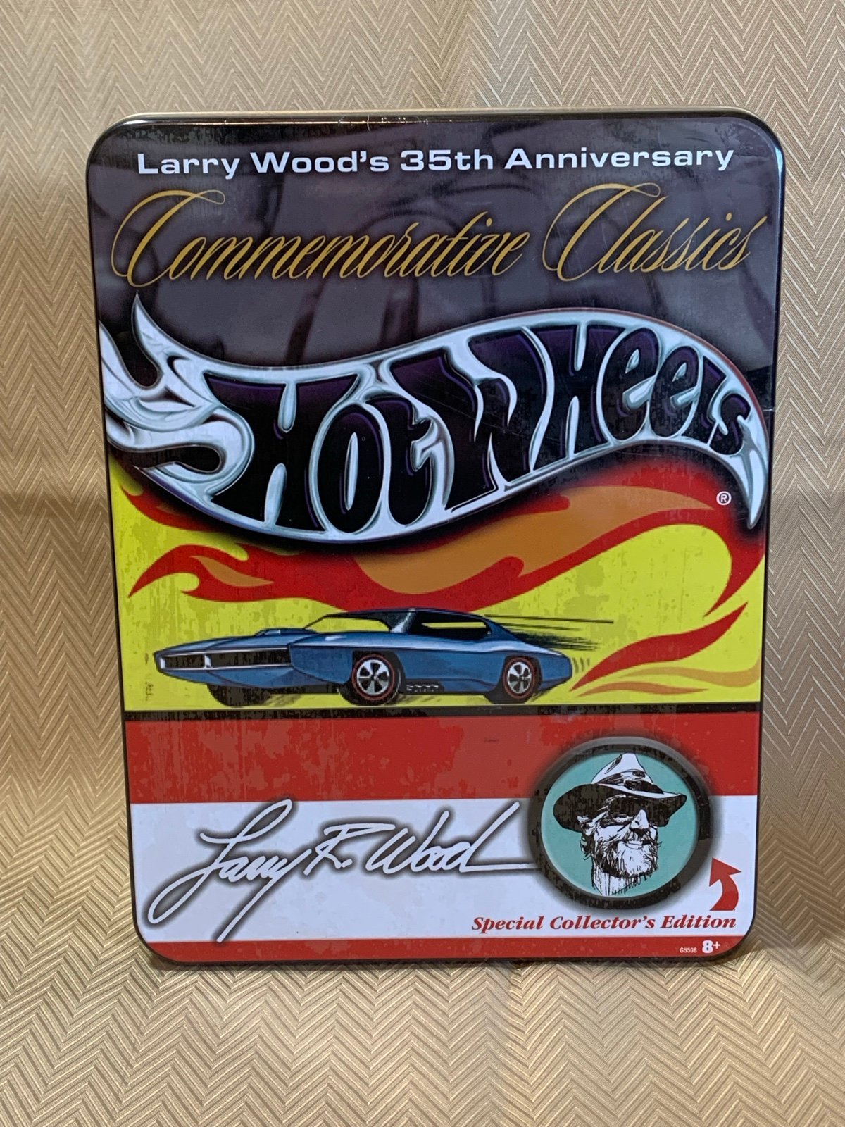 Hot Wheels Larry Wood 35th limited edition. Collectors Tin