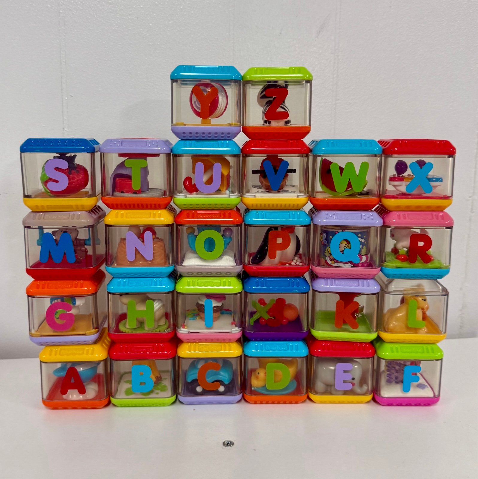 Vintage Fisher Price Peek a Boo blocks