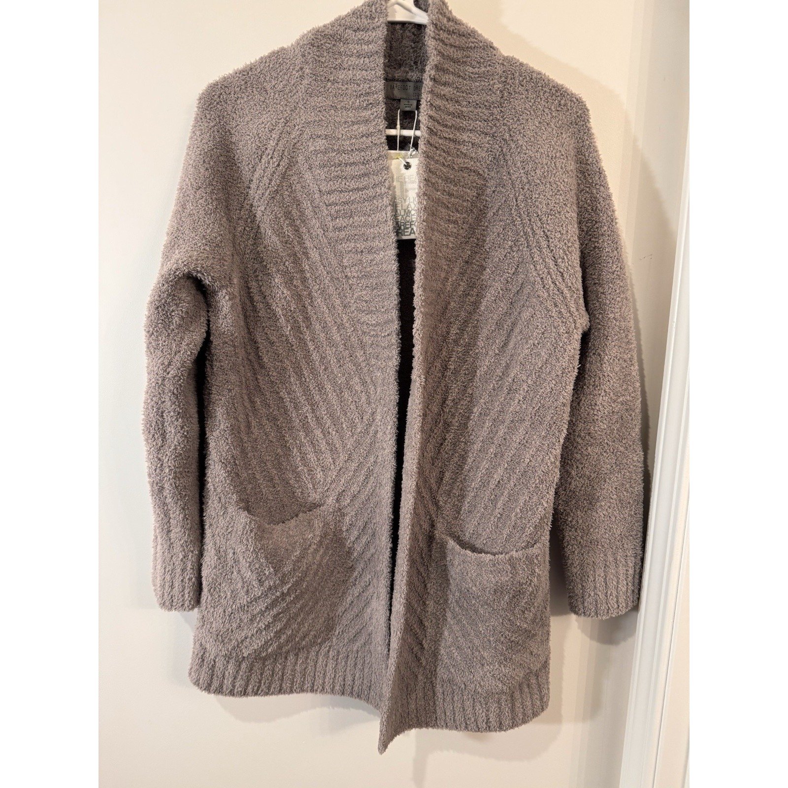Barefoot Dreams | Women's CozyChic Directional Ribbed Open Front Cardigan Size S