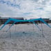 10x10 Ft Camping Sun Shade for Beach with UPF 50+ Protection,Turquoise