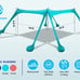 10x10 Ft Camping Sun Shade for Beach with UPF 50+ Protection,Turquoise