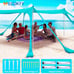 10x10 Ft Camping Sun Shade for Beach with UPF 50+ Protection,Turquoise
